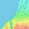 Топографическая карта Frankston Beach, высота, рельеф