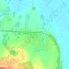 Топографическая карта Рябцево, высота, рельеф