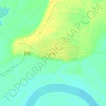 Топографическая карта Бачкитау, высота, рельеф