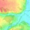 Топографическая карта Зиновьево, высота, рельеф