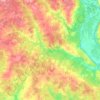 Топографическая карта Кокшага, высота, рельеф