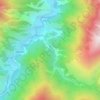 Топографическая карта Хорода, высота, рельеф