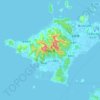 Топографическая карта 西山岛, высота, рельеф