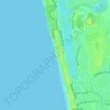 Топографическая карта Tennyson Beach, высота, рельеф