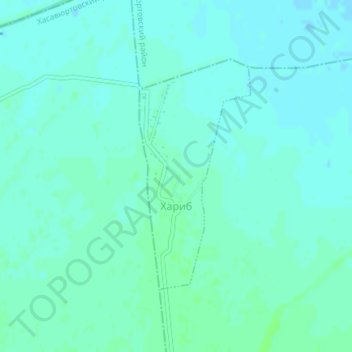 Топографическая карта Хариб, высота, рельеф