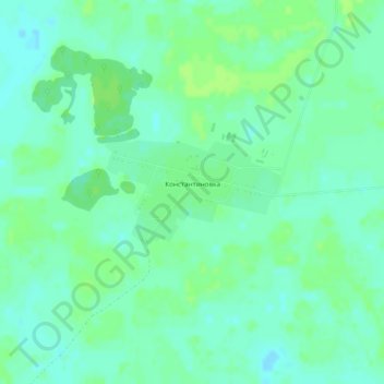 Топографическая карта Константиновка, высота, рельеф