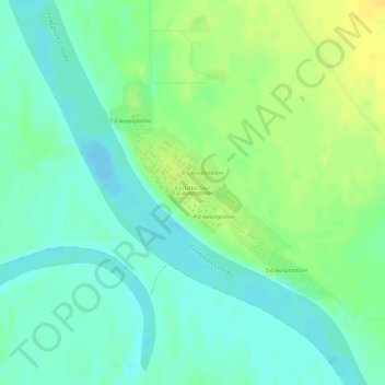 Топографическая карта Хулимсунт, высота, рельеф