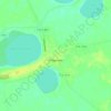 Топографическая карта Сладково, высота, рельеф