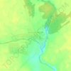 Топографическая карта Большой Краснояр, высота, рельеф