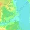 Топографическая карта Мосеевцы, высота, рельеф