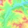 Топографическая карта Сентелек, высота, рельеф