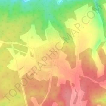 Топографическая карта Зониха, высота, рельеф