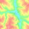Топографическая карта Ровное, высота, рельеф