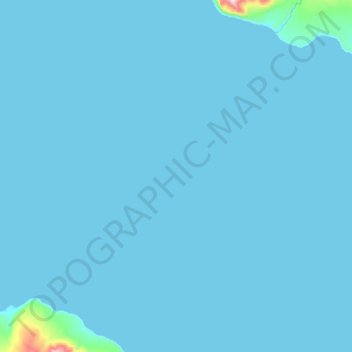 Топографическая карта пролив Креницына, высота, рельеф