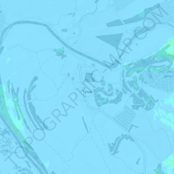 Топографическая карта Тутов, высота, рельеф