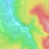 Топографическая карта Малоусинские нагорные сосняки и дубравы, высота, рельеф