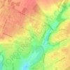 Топографическая карта Сквер влюблённых, высота, рельеф