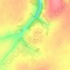 Топографическая карта Муша, высота, рельеф