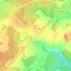 Топографическая карта Ястребово, высота, рельеф