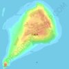 Топографическая карта 硫磺岛, высота, рельеф