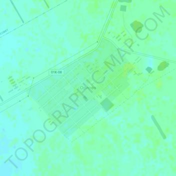 Топографическая карта Орлово, высота, рельеф