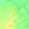 Топографическая карта Казым, высота, рельеф