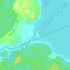 Топографическая карта Валдайка, высота, рельеф