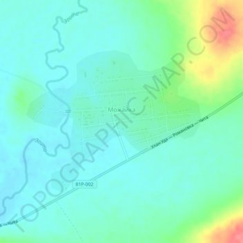 Топографическая карта Можайка, высота, рельеф