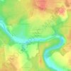 Топографическая карта Золотьково, высота, рельеф