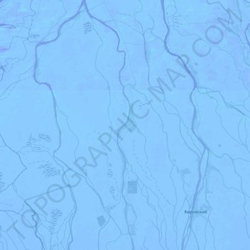 Топографическая карта Гандурино, высота, рельеф