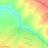 Топографическая карта Шубарсу, высота, рельеф