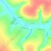 Топографическая карта Богдановка, высота, рельеф
