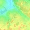 Топографическая карта Красное Поле, высота, рельеф