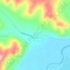 Топографическая карта Хужир, высота, рельеф