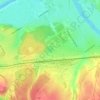 Топографическая карта Кротовское озеро, высота, рельеф