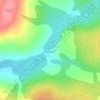 Топографическая карта Юлдашево, высота, рельеф