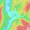 Топографическая карта Бакеево, высота, рельеф
