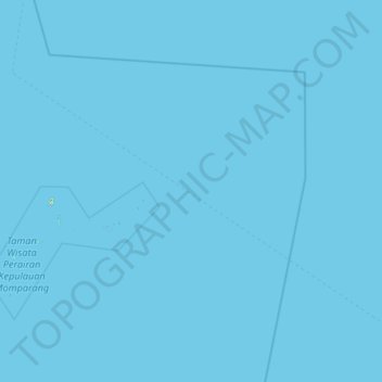 Топографическая карта Karimata Strait, высота, рельеф