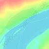 Топографическая карта Усть-Миль, высота, рельеф