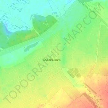 Топографическая карта парк ім Т.Г. Шевченка, высота, рельеф