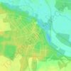 Топографическая карта Полесское, высота, рельеф