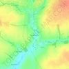 Топографическая карта Рождественно, высота, рельеф