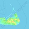 Топографическая карта Nantucket Island, высота, рельеф