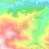 Топографическая карта Бакни, высота, рельеф