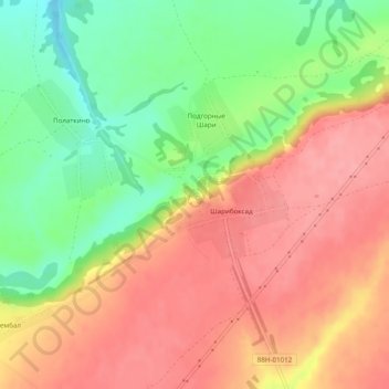 Топографическая карта Морской Глаз, высота, рельеф