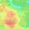 Топографическая карта Деулино, высота, рельеф