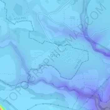 Топографическая карта Livnim, высота, рельеф