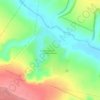Топографическая карта Комаревцево, высота, рельеф