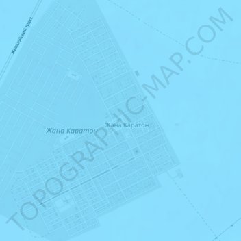 Топографическая карта Жана Каратон, высота, рельеф