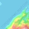 Топографическая карта Ilha das Cabras, высота, рельеф